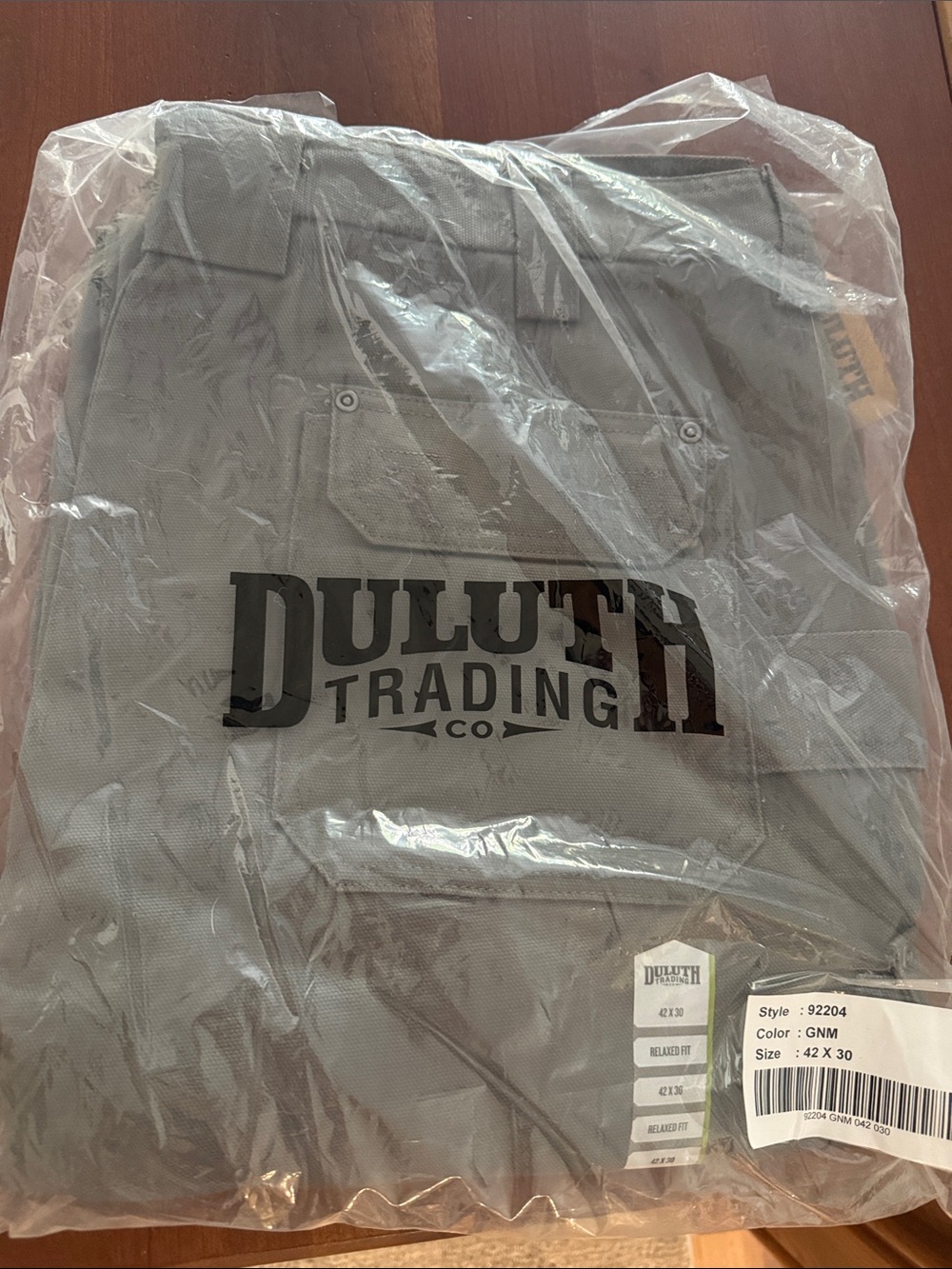 Duluth Trading Co Men’s Cargo Pants - Gray